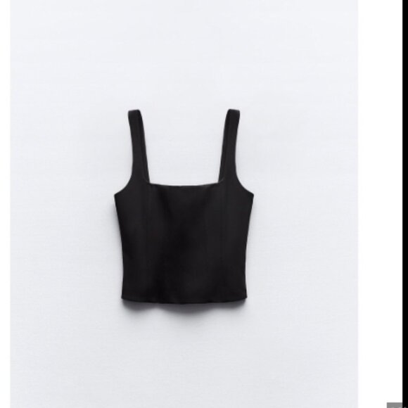 Zara Black Corset NWT - Picture 3 of 5
